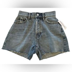 PacSun Women's Classic High Rise Icon Blue Jean Button Fly Shorts Size 22 NWT